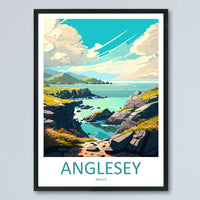 Anglesey Wales Travel Poster