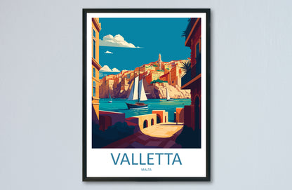 Valletta Malta Travel Poster