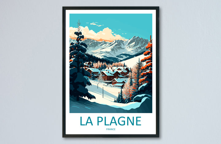 La Plagne France Travel Poster