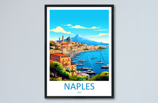 Naples Italy Travel Poster