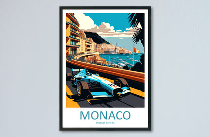 Monaco French Riviera Travel Poster