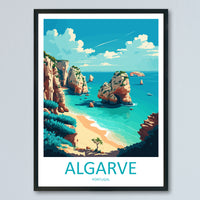 Algarve Portugal Travel Poster