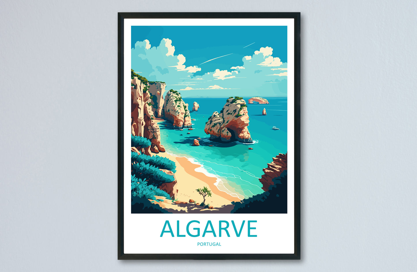 Algarve Portugal Travel Poster