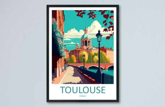 Toulouse France Travel Poster