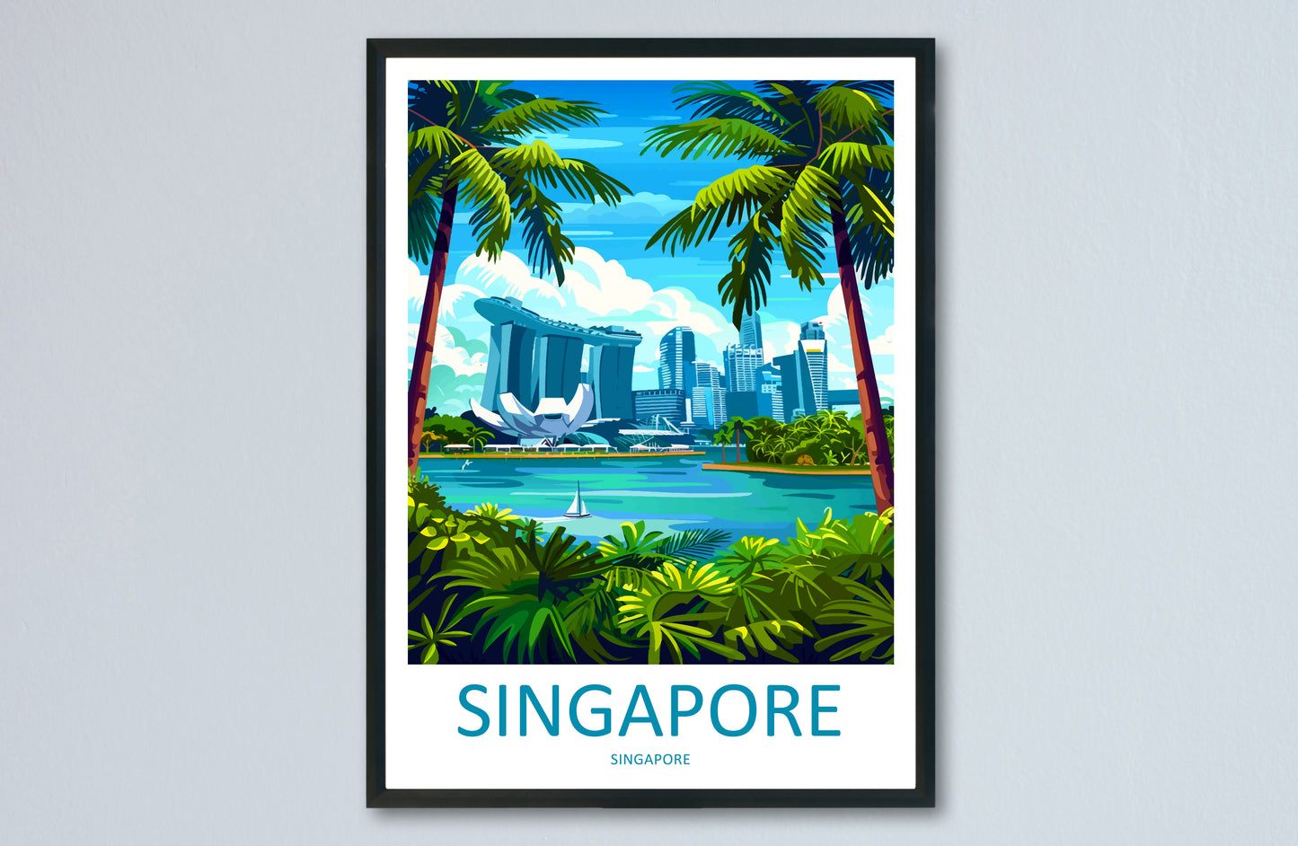 Singapore Asia Travel Poster