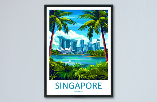 Singapore Asia Travel Poster