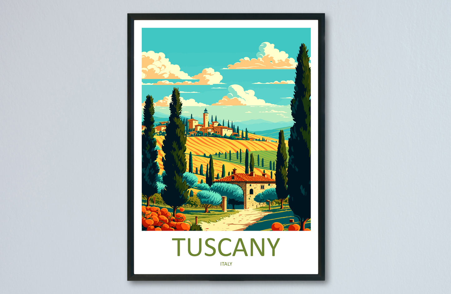 Tuscany Italy Travel Poster