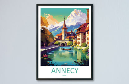 Annecy France Travel Poster