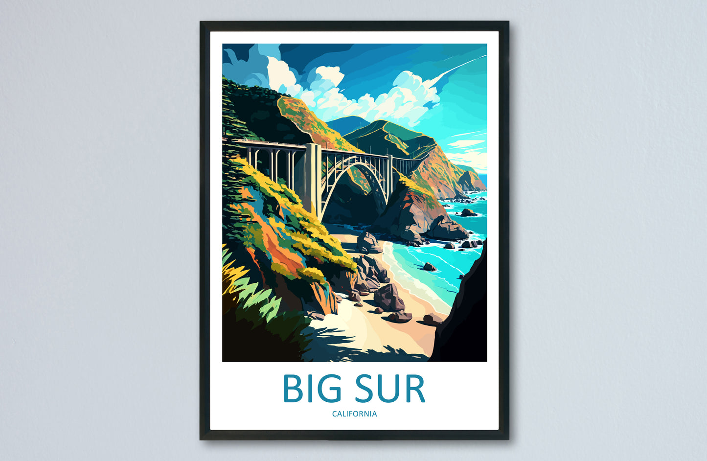 Big Sur USA Travel Poster