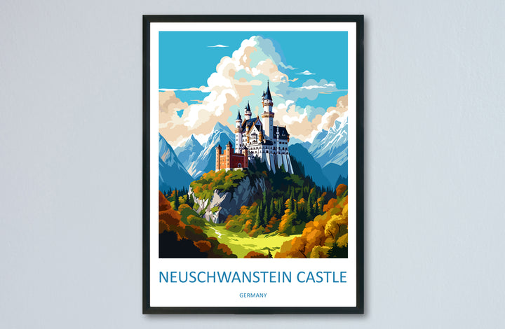 Neuschwanstein Castle Germany Travel Poster