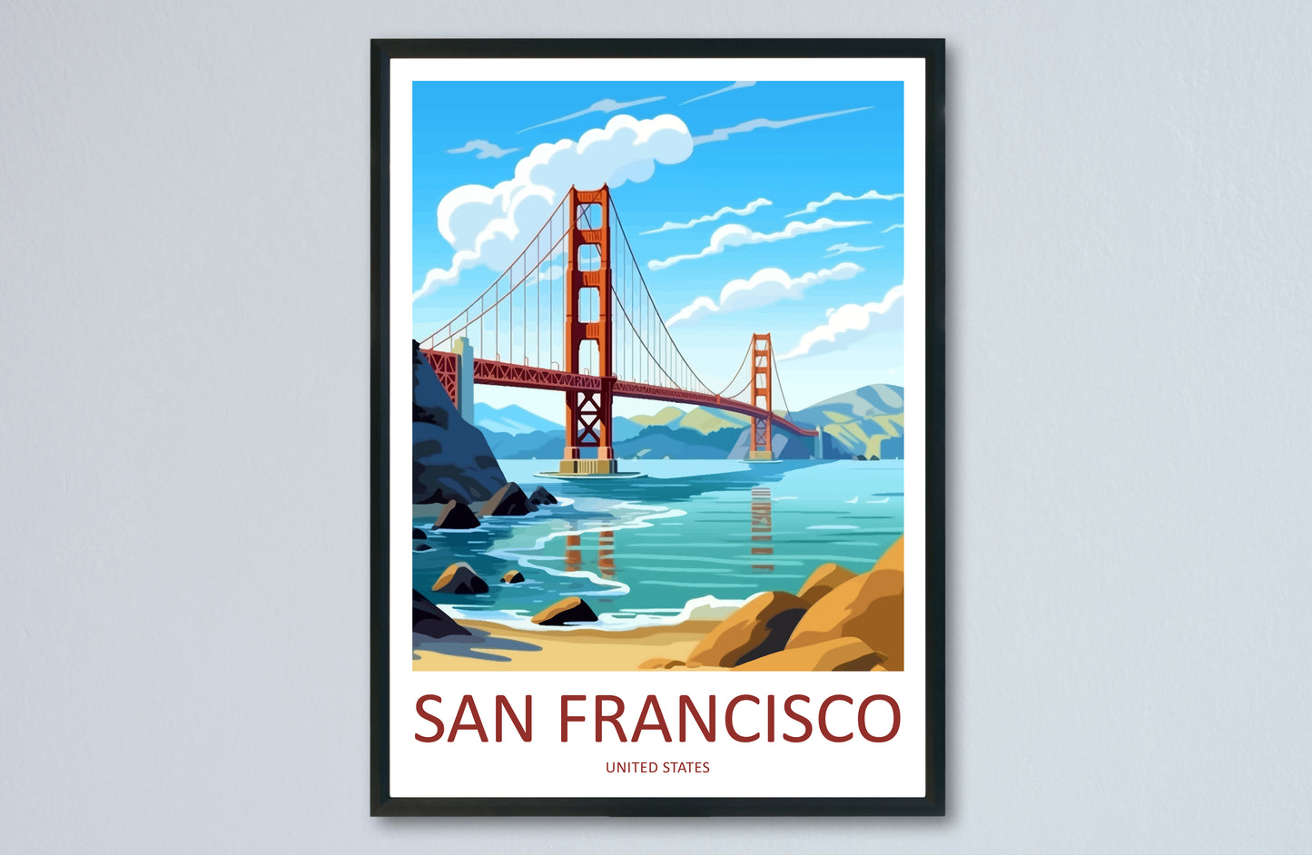 San Francisco United States Travel Poster