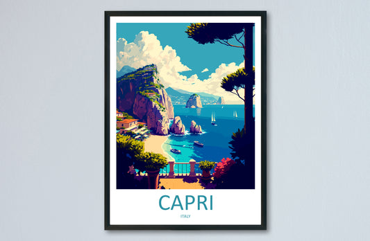 Capri Italy Travel Poster