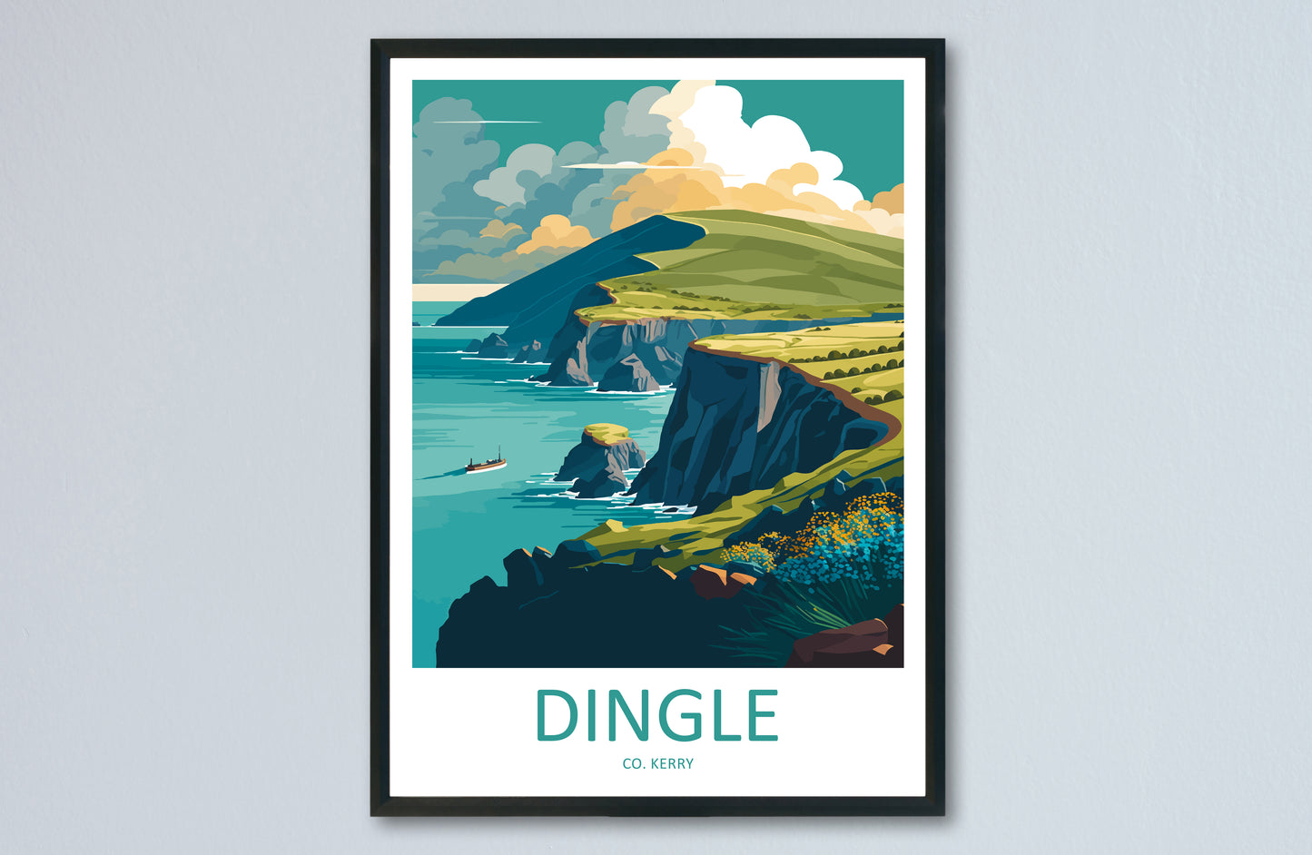 Dingle Peninsula Ireland Travel Poster