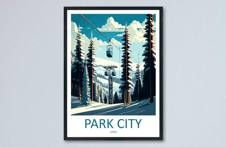 Park City USA Travel Poster
