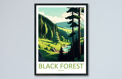 Black Forest Germany Travel Poster