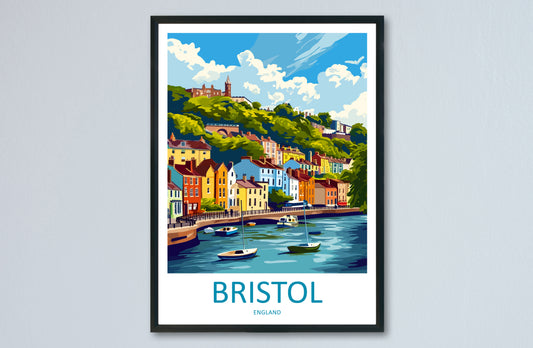 Bristol City England Travel Poster