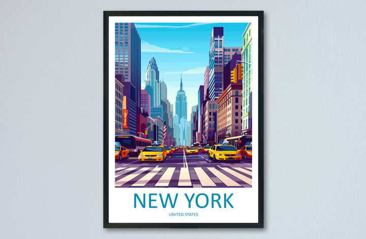New York City United States Travel Poster