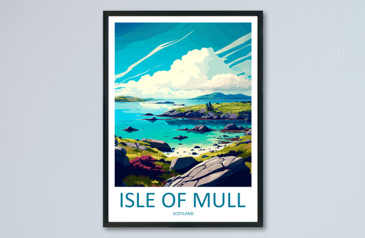 Isle Of Mull Scotland Travel Poster