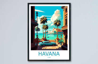 Havana Caribbean Travel Poster