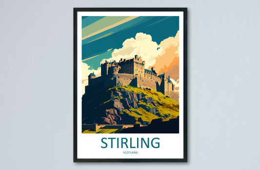 Stirling Scotland Travel Poster