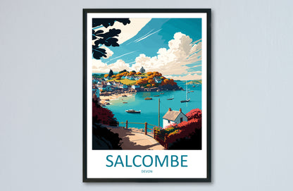 Salcombe England Travel Poster