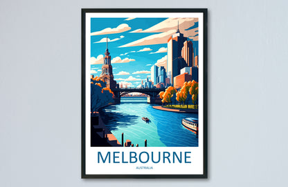 Melbourne Australia Travel Poster