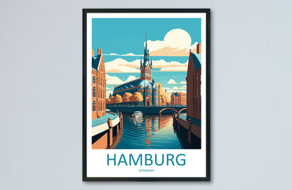 Hamburg Germany Travel Poster