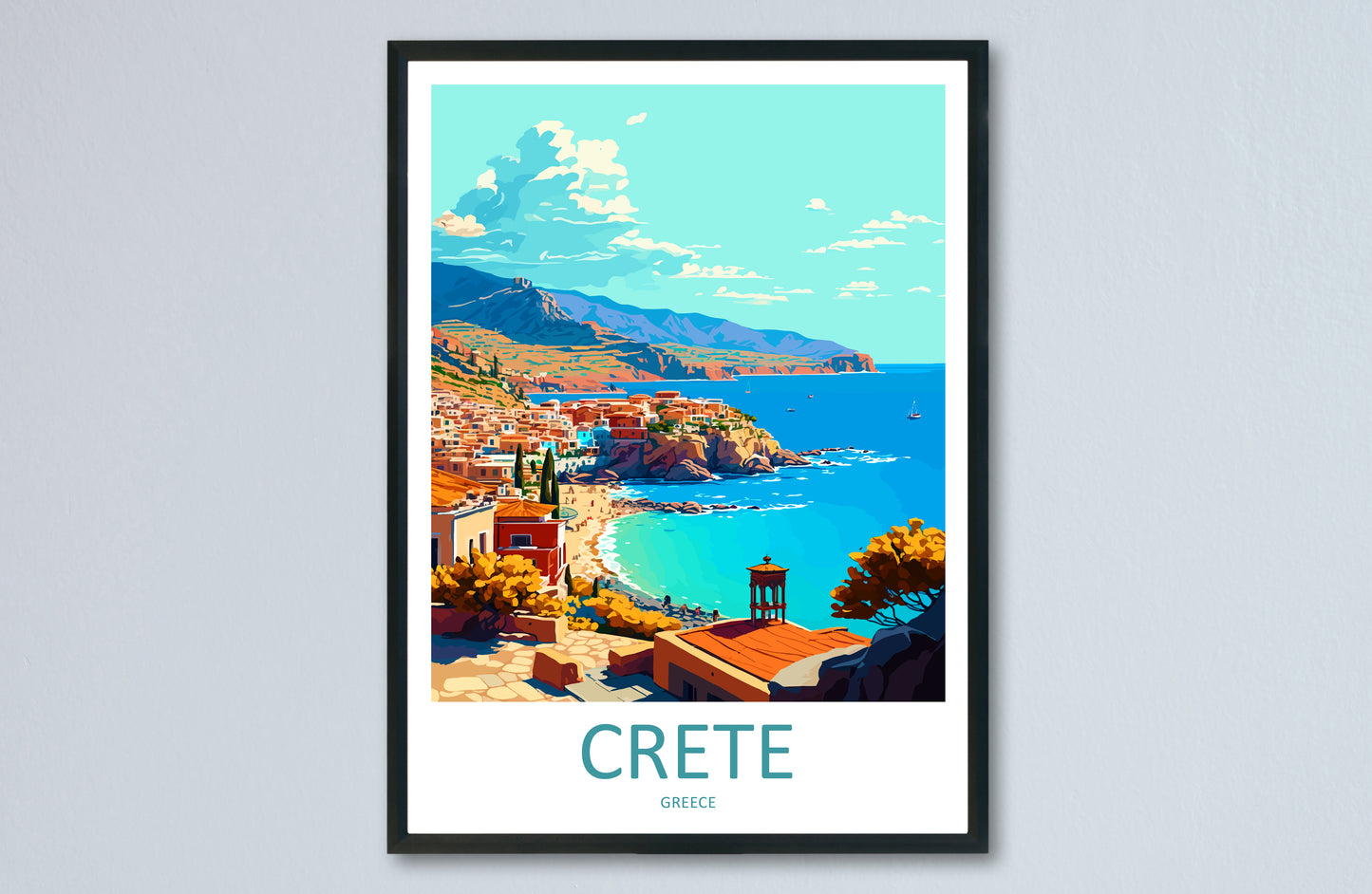 Crete Greece Travel Poster