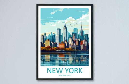 New York City USA Travel Poster