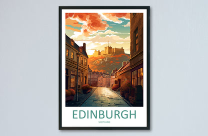 Edinburgh Scotland Travel Poster