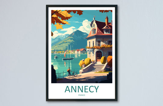 Annecy France Travel Poster