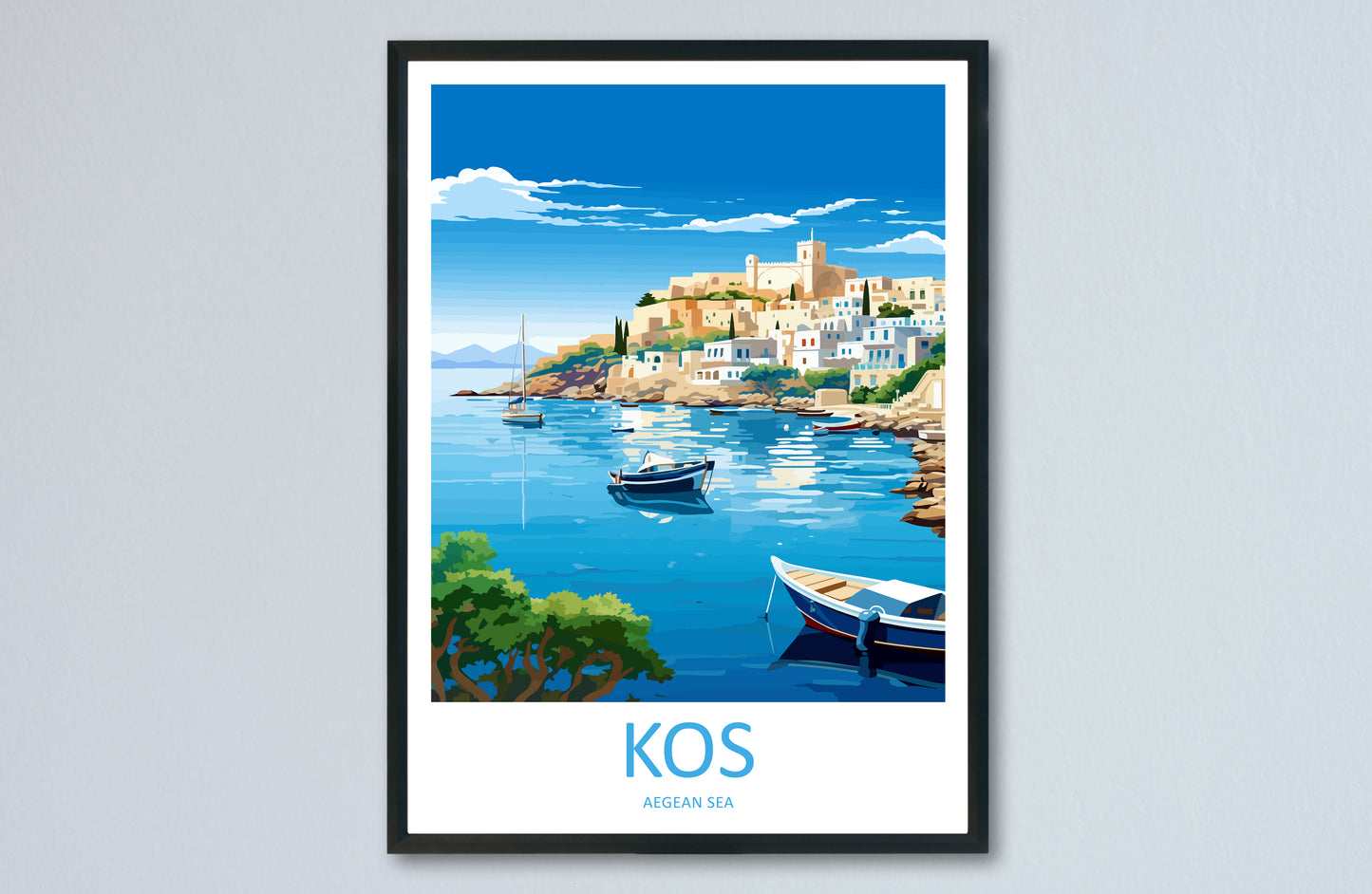 Kos Turkey Travel Poster