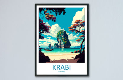 Krabi Thailand Travel Poster