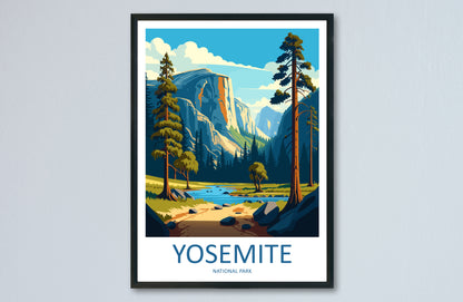 Yosemite National Park USA Travel Poster