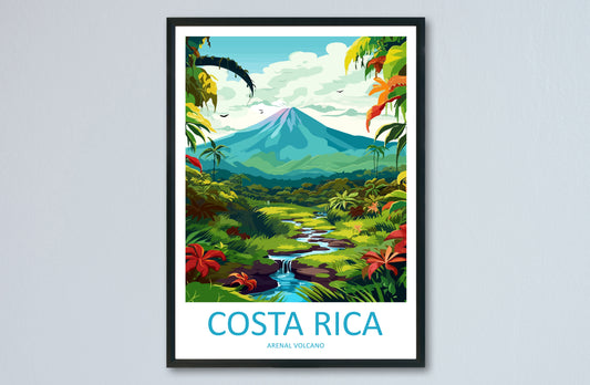 Costa Rica Pacific Ocean Travel Poster