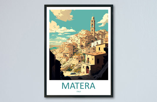 Matera Italy Travel Poster