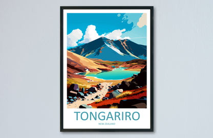 Tongariro New Zealand Travel Poster