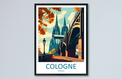 Cologne Germany Travel Poster