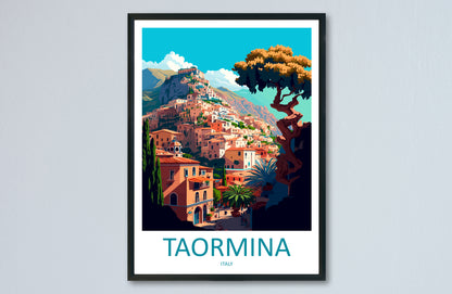 Taormina Italy Travel Poster