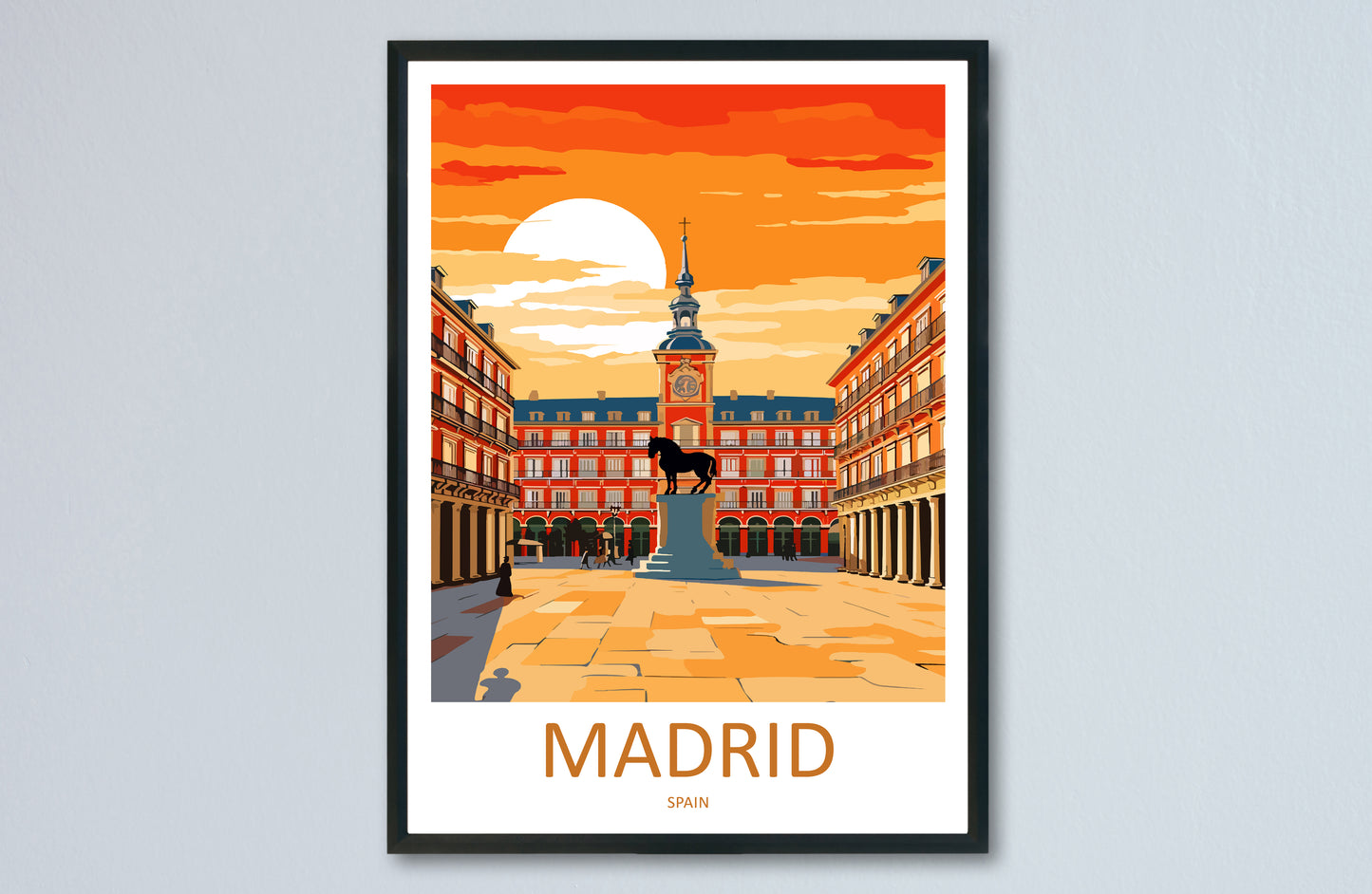 Madrid Spain Travel Poster