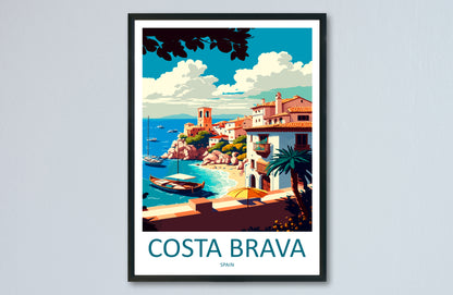 Costa Brava Spain Travel Poster