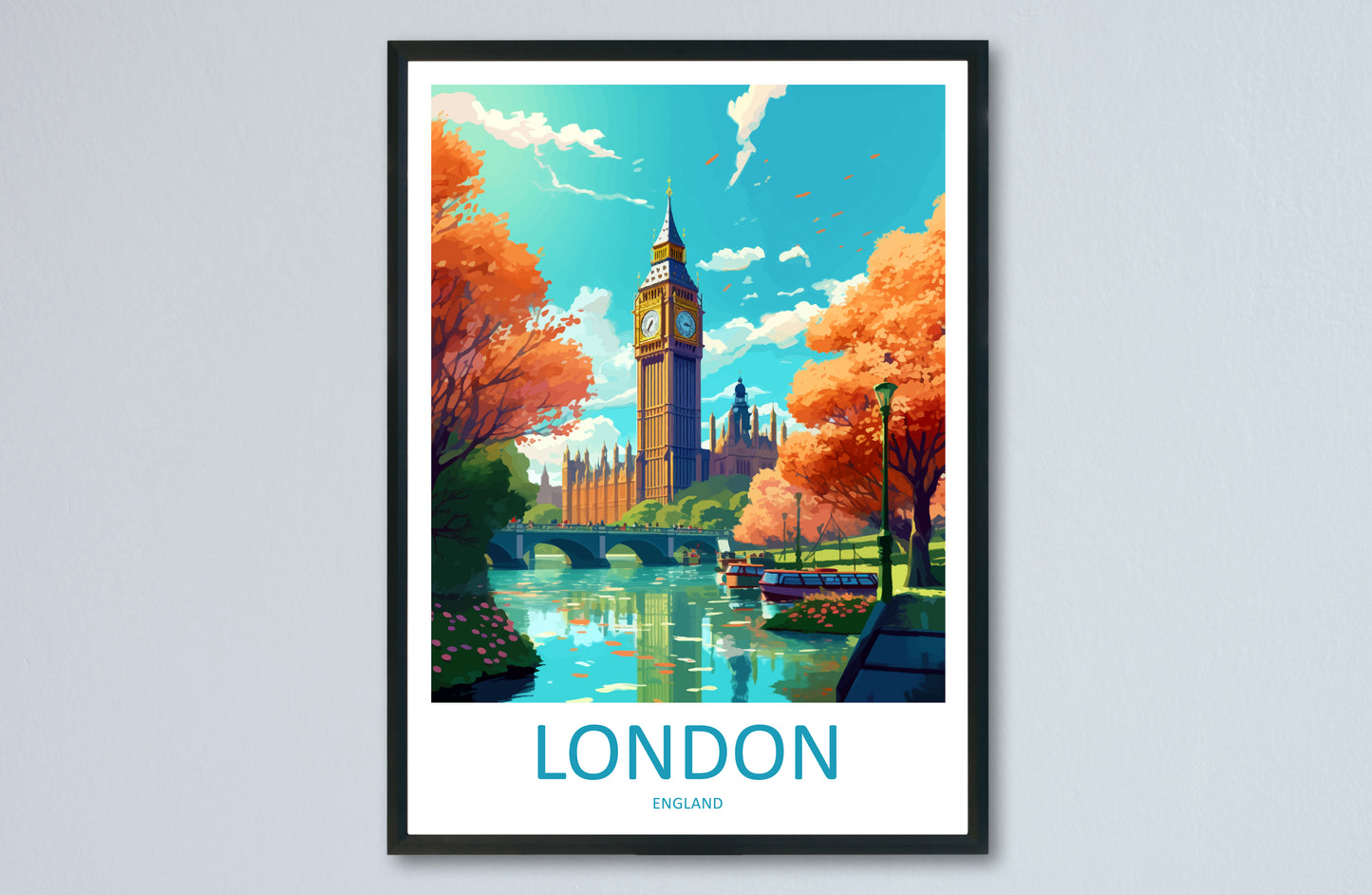 London City England Travel Poster