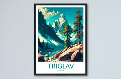 Triglav Slovenia Travel Poster