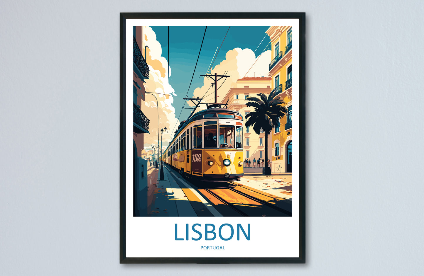 Lisbon Portugal Travel Poster