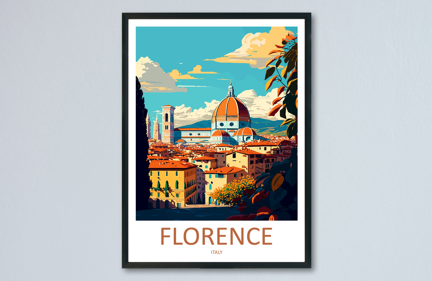 Florence Italy Travel Poster