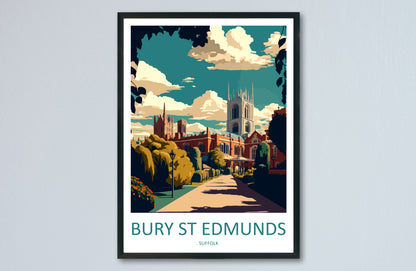 Bury St Edmunds England Travel Poster