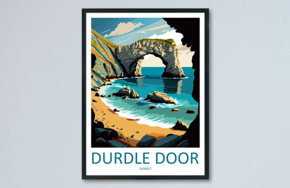 Durdle Door England Travel Poster