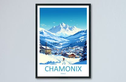 Chamonix France Travel Poster