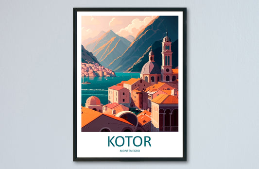 Kotor Montenegro  Travel Poster