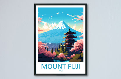 Mount Fuji Japan Travel Poster